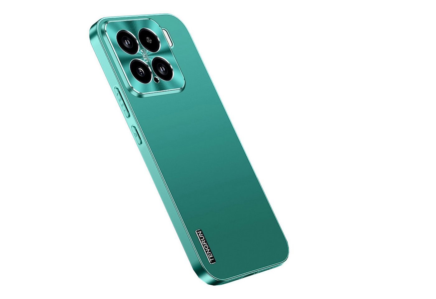Wigento Handyhülle Für Xiaomi 15 Feinmattes Metall Design Optik Handy Hülle Tasche Grün, Mikro-frostige Metallic-Lackierung, stilvolles Design Wigento Handyhülle Für Xiaomi 15 Feinmattes Metall Design Optik Handy Hülle Tasche Grün, Mikro-frostige Metallic-Lackierung, stilvolles Design von Wigento