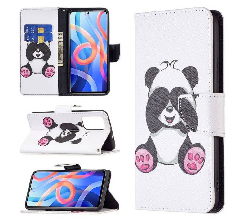 Wigento Handyhülle Für Xiaomi Poco M4 Pro 5G Kunstleder Handy Tasche Book Motiv 5 Schutz Hülle Case Cover Etui Neu von Wigento