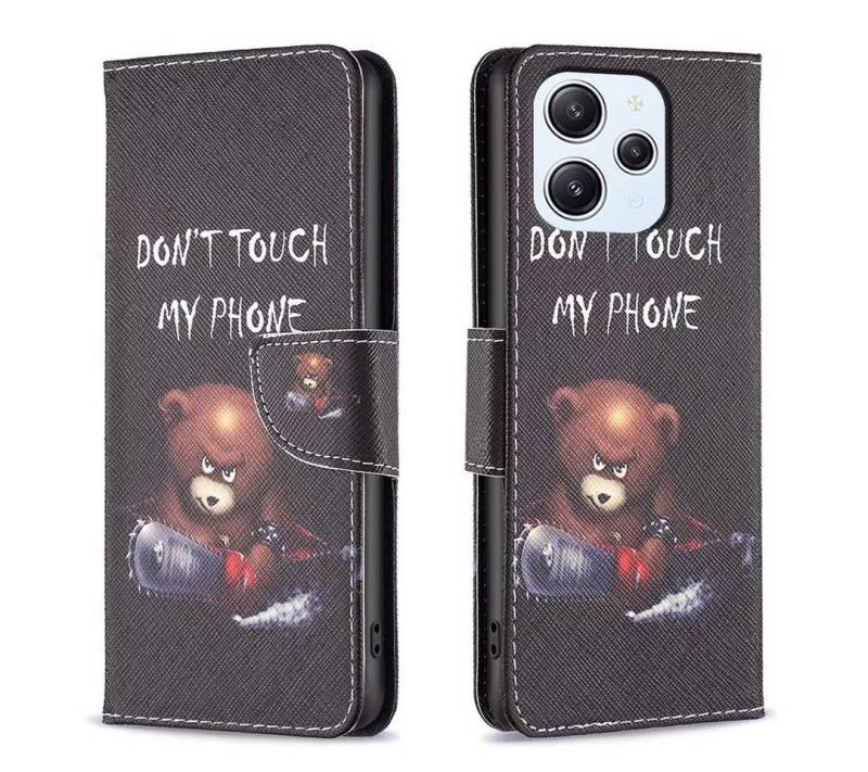 Wigento Handyhülle Für Xiaomi Redmi 12 4G Kunstleder Handy Tasche Book Motiv 6 Etuis Case von Wigento