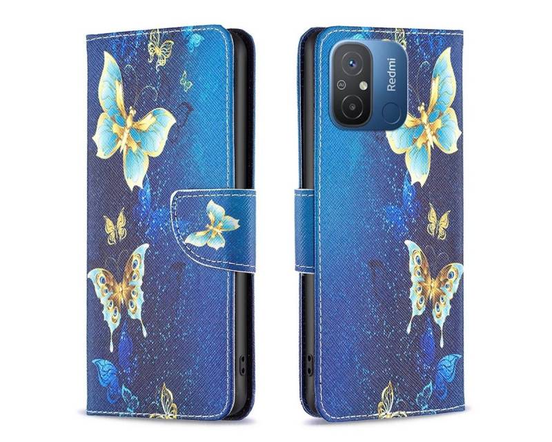 Wigento Handyhülle Für Xiaomi Redmi 12C Kunstleder Handy Tasche Book Motiv Etuis Schutz von Wigento