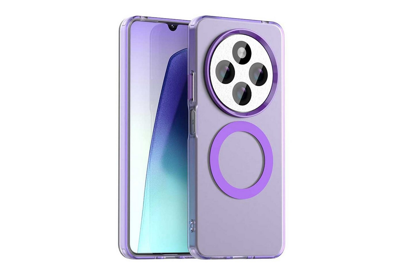 Wigento Handyhülle Für Xiaomi Redmi 14C Candy Magsafe PC Hybrid TPU Schutz Hülle Lila, Magsafe Funktion, Stoßschutz, präzise Aussparungen Wigento Handyhülle Für Xiaomi Redmi 14C Candy Magsafe PC Hybrid TPU Schutz Hülle Lila, Magsafe Funktion, Stoßschutz, präzise Aussparungen von Wigento