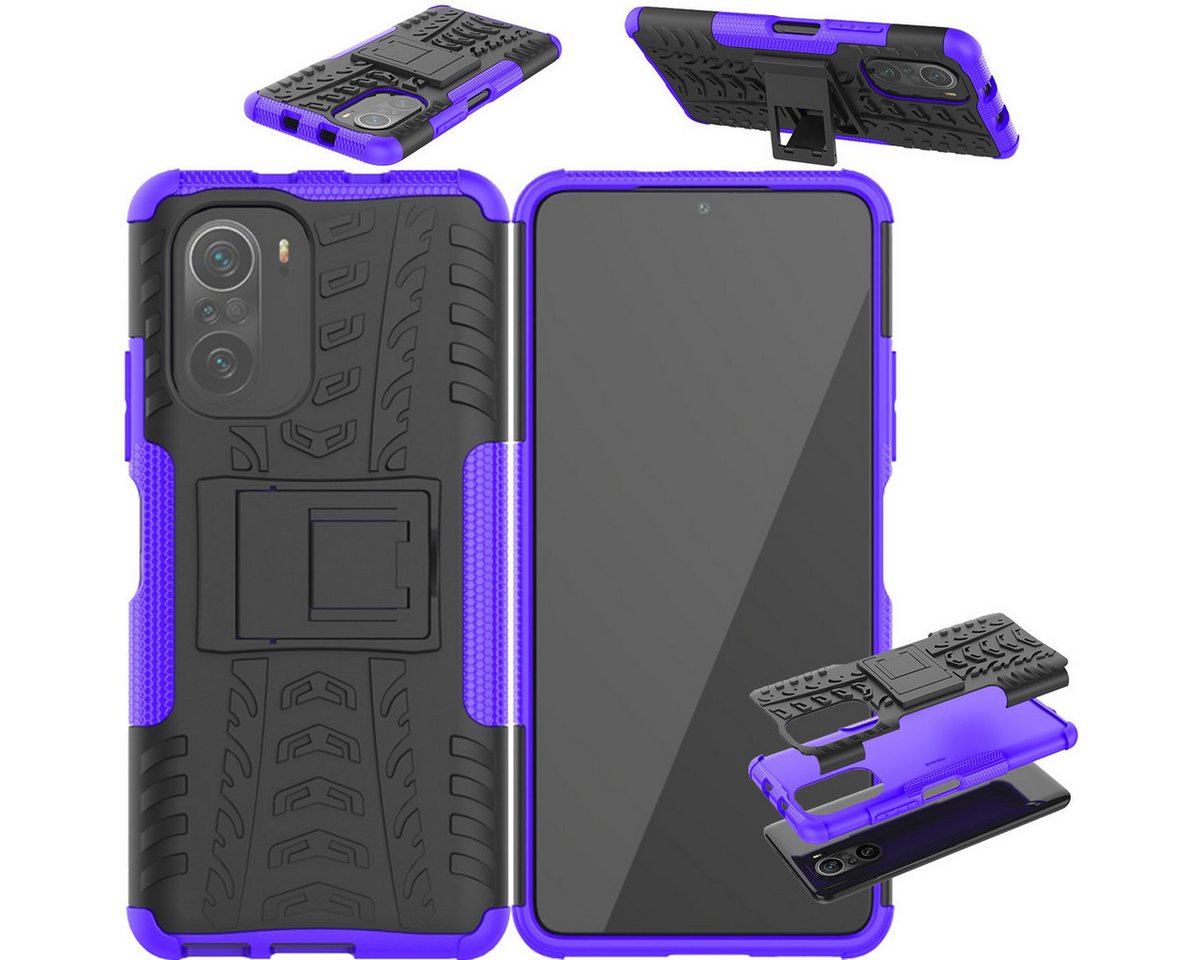 Wigento Handyhülle Für Xiaomi Redmi Note 10 / 10s Hybrid Handy Schutz Tasche Outdoor Etuis Hülle Cover Case Wigento Handyhülle Für Xiaomi Redmi Note 10 / 10s Hybrid Handy Schutz Tasche Outdoor Etuis Hülle Cover Case von Wigento