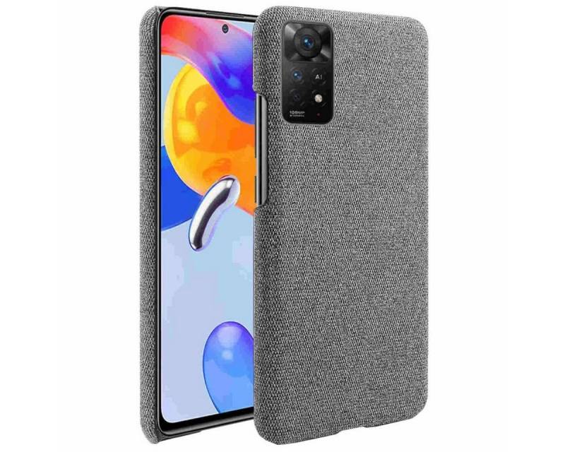 Wigento Handyhülle Für Xiaomi Redmi Note 11 Pro 5G Design Struktur Hülle Schwarz Schutz Hülle Case Cover von Wigento