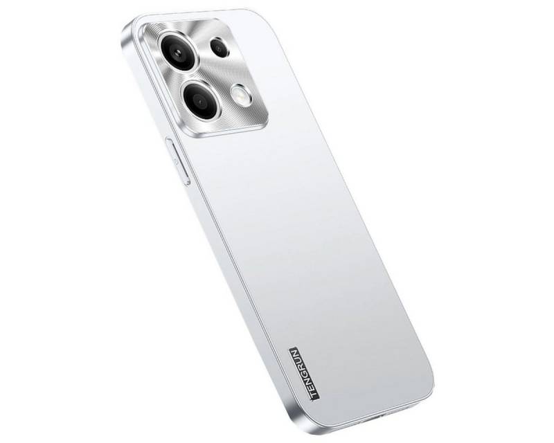 Wigento Handyhülle Für Xiaomi Redmi Note 13 Pro / Poco X6 Feinmattes Metall Design Hülle von Wigento