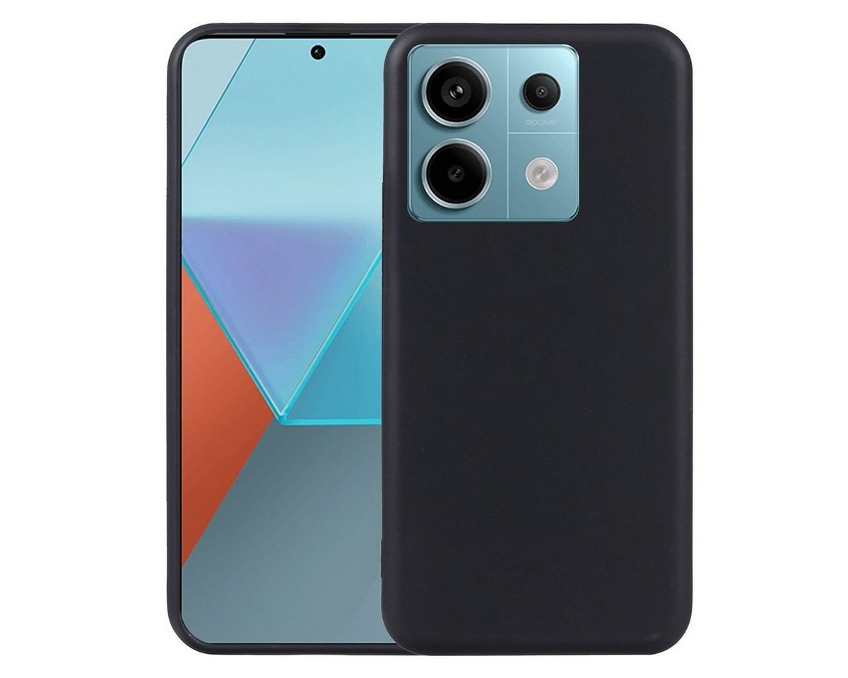 Wigento Handyhülle Für Xiaomi Redmi Note 13 Pro Poco X6 Silikon TPU Schutz Hülle Schwarz von Wigento