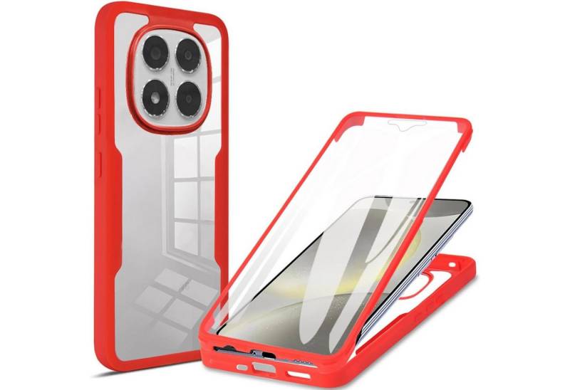 Wigento Handyhülle Für Xiaomi Redmi Note 14 Pro / Pro Plus 5G Full Cover 360 Grad Hülle, 360 Grad Schutz, stoßdämpfend, robust von Wigento