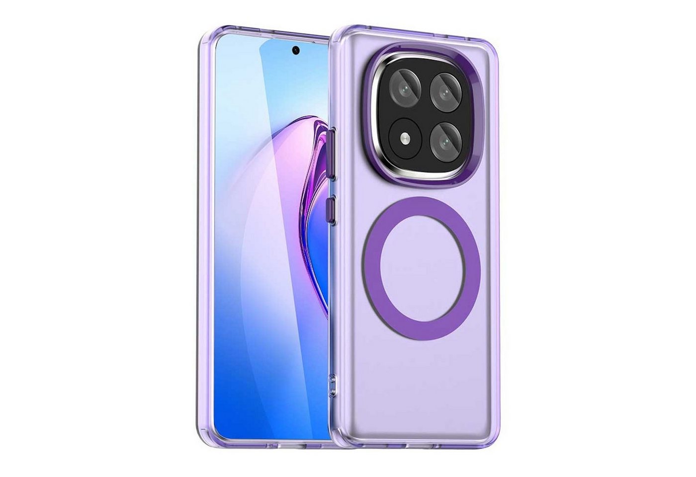 Wigento Handyhülle Für Xiaomi Redmi Note 14 Pro Plus 5G Magsafe PC Hybrid TPU Hülle Lila, Magsafe Funktion, Stoßschutz, präzise Aussparungen Wigento Handyhülle Für Xiaomi Redmi Note 14 Pro Plus 5G Magsafe PC Hybrid TPU Hülle Lila, Magsafe Funktion, Stoßschutz, präzise Aussparungen von Wigento