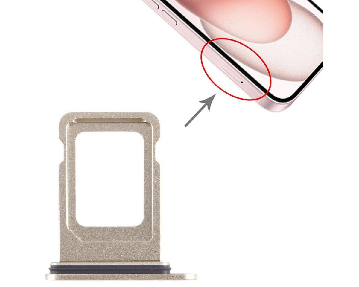 Wigento SIM + SIM Card Tray für Apple iPhone 15 Plus Ersatzteil Gelb Tablet-Adapter, 0 cm von Wigento