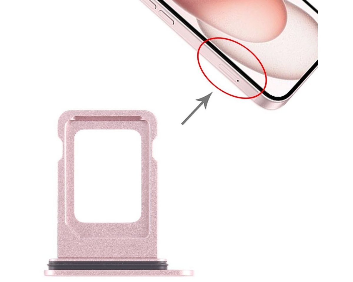 Wigento SIM + SIM Card Tray für Apple iPhone 15 Plus Ersatzteil Rosa Tablet-Adapter, 0 cm von Wigento