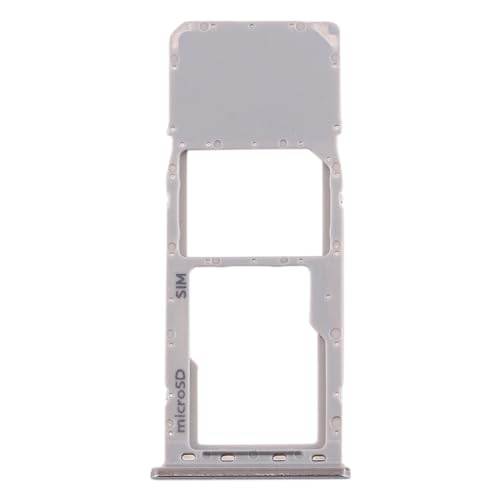 Wigento SIM Karten Halter für Samsung Galaxy A20 A30 A50 Silber Card Tray Micro SD von Wigento