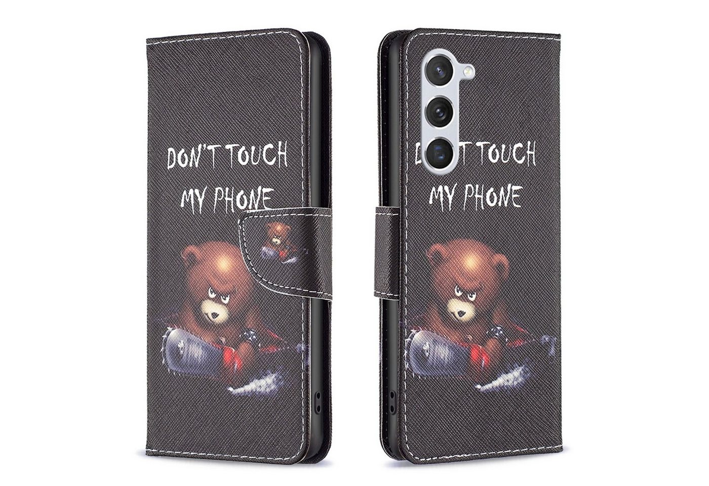 Wigento Smartphone-Hülle Für Samsung Galaxy S24 FE Kunstleder Tasche Hülle Book Wallet Design, Kunst-Leder Schutzhülle magnetischer Verschluss Wigento Smartphone-Hülle Für Samsung Galaxy S24 FE Kunstleder Tasche Hülle Book Wallet Design, Kunst-Leder Schutzhülle magnetischer Verschluss von Wigento