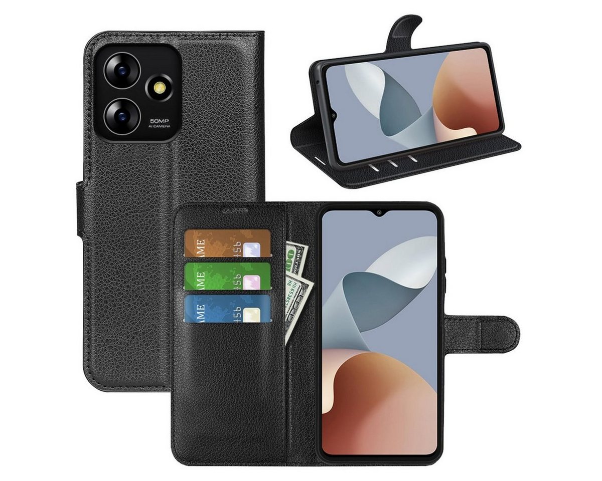 Wigento Smartphone-Hülle Für ZTE Blade A73 4G / V50s / Axon 50 Lite Book Wallet Schutz Hülle Wigento Smartphone-Hülle Für ZTE Blade A73 4G / V50s / Axon 50 Lite Book Wallet Schutz Hülle von Wigento