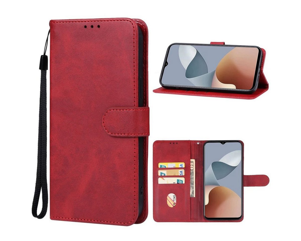Wigento Smartphone-Hülle Für ZTE Blade A73 4G / V50s Book Wallet Tasche mit Schlaufe Etui Hülle von Wigento