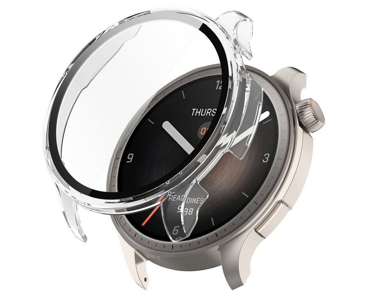 Wigento Smartwatch-Hülle Für Amazfit Balance Kunststoff Watch Hülle + Schutzglas Transparent von Wigento