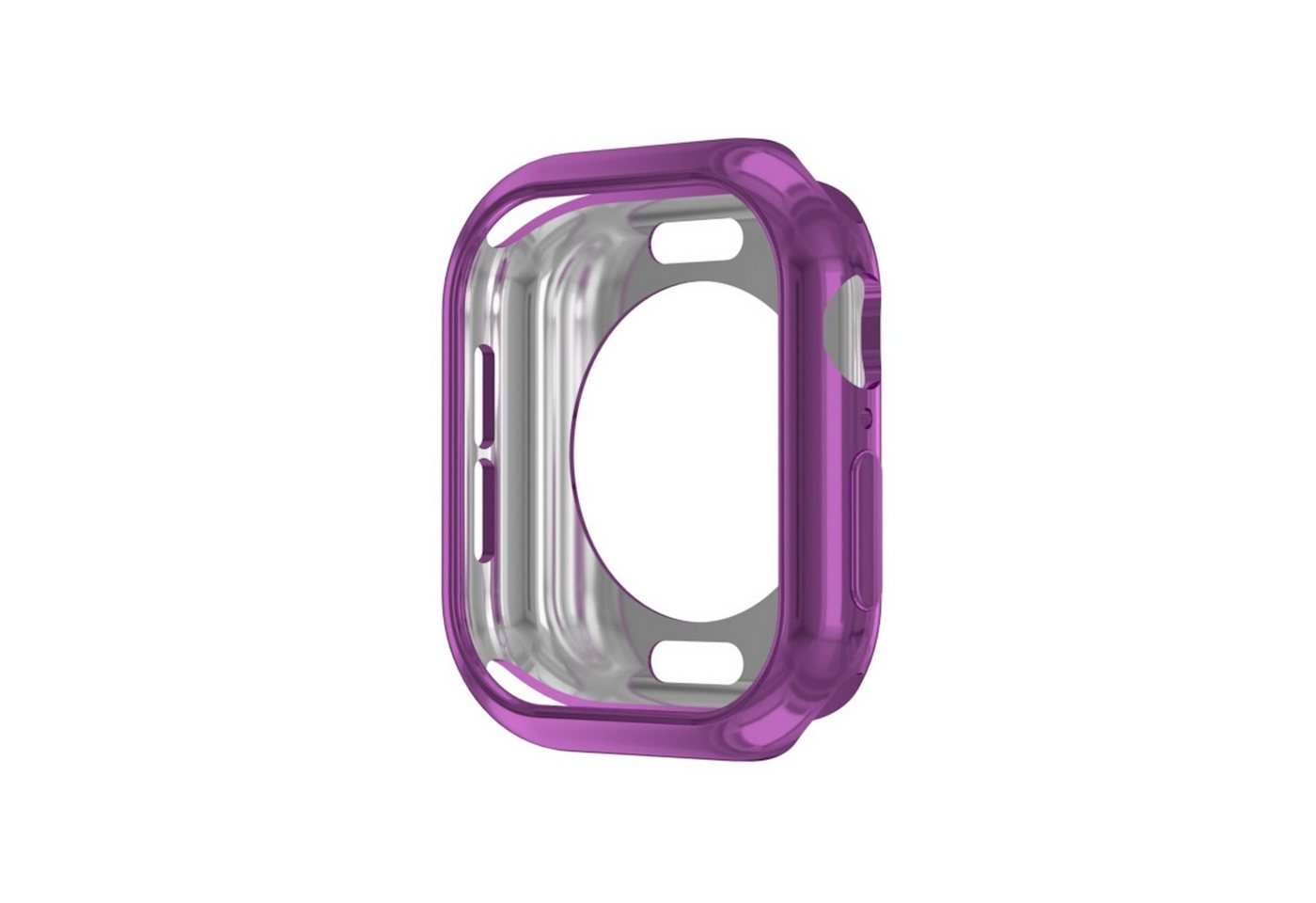 Wigento Smartwatch-Hülle Für Apple Watch Series 10 46mm TPU Hülle Gehäuse Rundloch Design Lila, TPU Schutzhülle mit Rundloch und nahtloser Passform Wigento Smartwatch-Hülle Für Apple Watch Series 10 46mm TPU Hülle Gehäuse Rundloch Design Lila, TPU Schutzhülle mit Rundloch und nahtloser Passform von Wigento