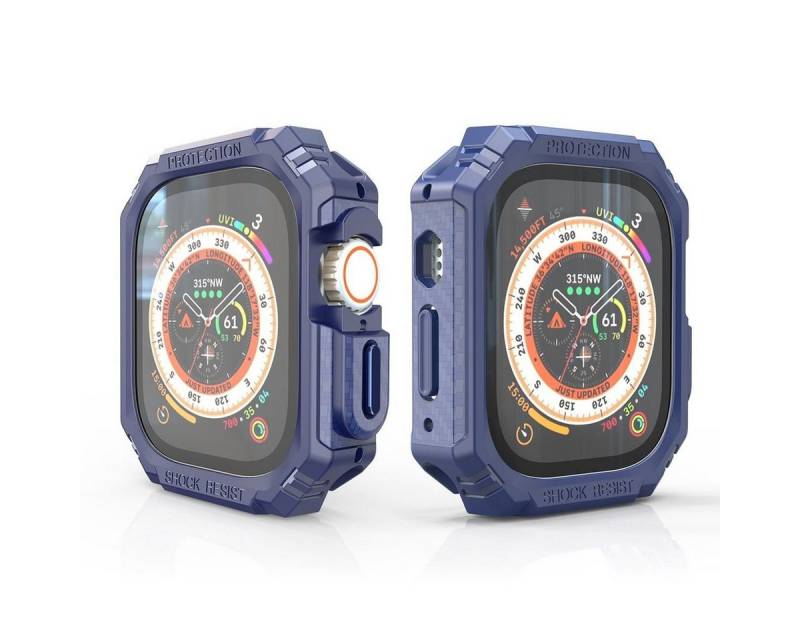 Wigento Smartwatch-Hülle Für Apple Watch Ultra 1 + 2 49mm Shockproof Hülle Cover Case PC / TPU von Wigento