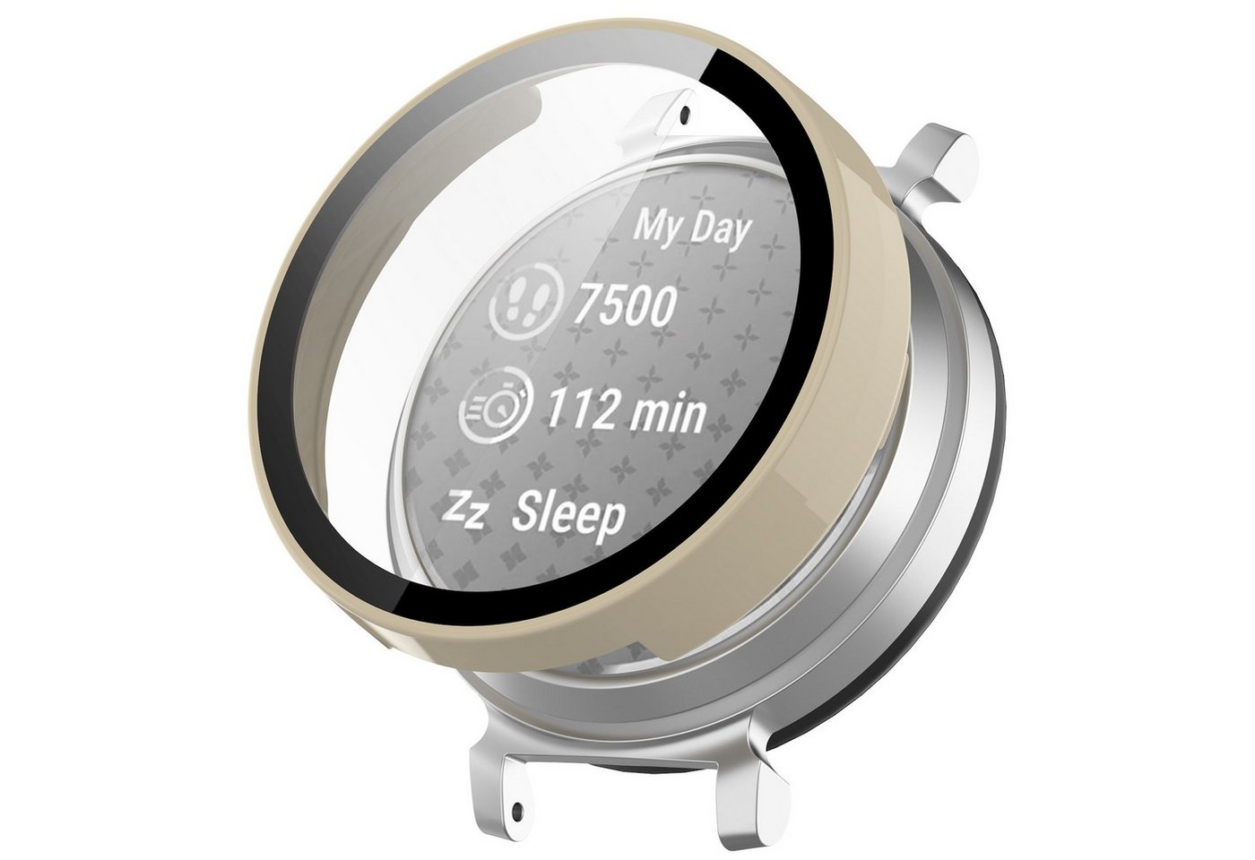 Wigento Smartwatch-Hülle Für Garmin Lily 2 Kunststoff Smart Watch Hülle + H9 Schutz Hart Glas Wigento Smartwatch-Hülle Für Garmin Lily 2 Kunststoff Smart Watch Hülle + H9 Schutz Hart Glas von Wigento