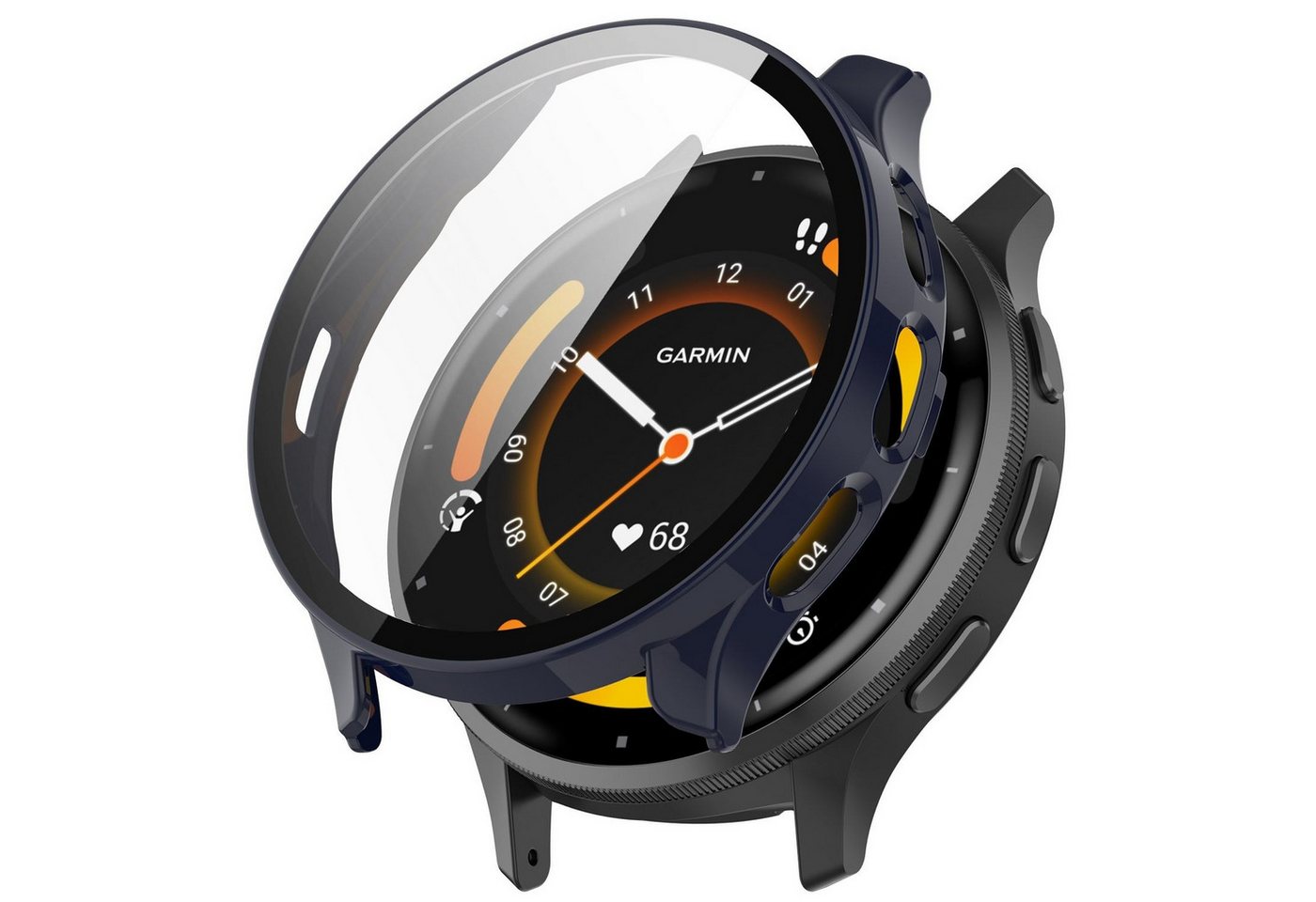 Wigento Smartwatch-Hülle Für Garmin Venu 3 Watch Gehäuse mit integriertem Schutz Hart Glas Blau Wigento Smartwatch-Hülle Für Garmin Venu 3 Watch Gehäuse mit integriertem Schutz Hart Glas Blau von Wigento