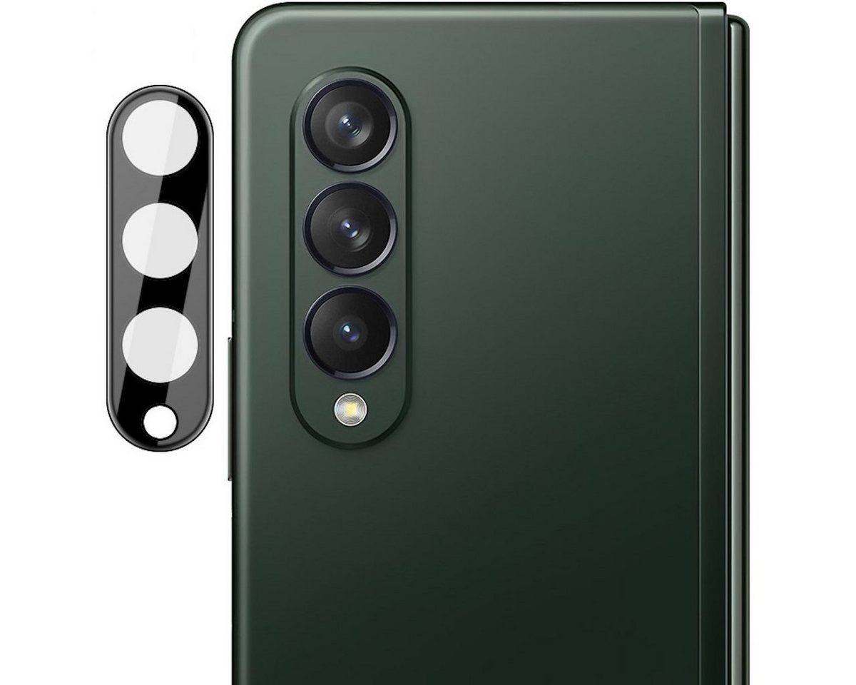 Wigento Smartwatch-Hülle Für Samsung Galaxy Z Fold4 5G 9H Back Kamera Schutz Hart Glas Cover Displayschutz Schwarz Wigento Smartwatch-Hülle Für Samsung Galaxy Z Fold4 5G 9H Back Kamera Schutz Hart Glas Cover Displayschutz Schwarz von Wigento