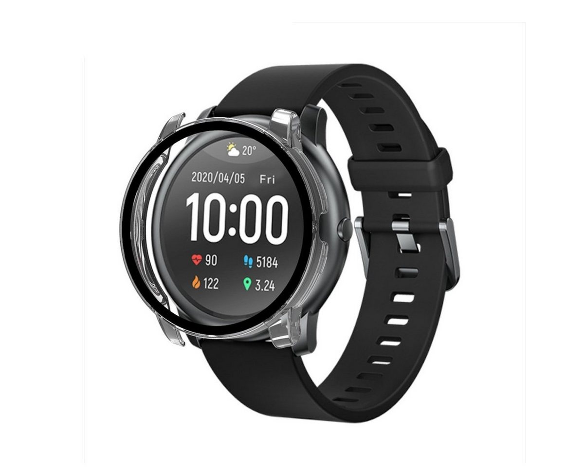 Wigento Smartwatch-Hülle Für Xiaomi Haylou Solar / LS05 360 Grad Schock Hülle + H9 Hart Glas Tasche Etuis Grün von Wigento