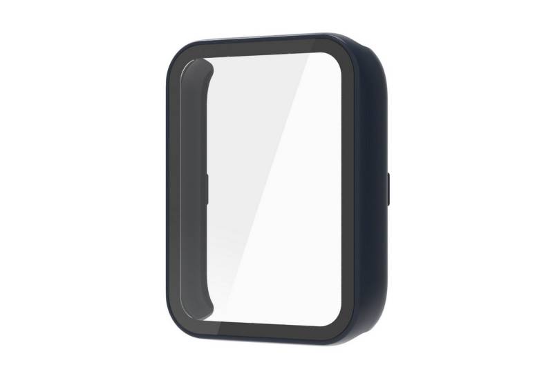 Wigento Smartwatch-Hülle Für Xiaomi Smart Band 9 Pro Kunststoff PC Hülle + H9 Glas Dunkelblau, Schutzhülle aus PC + Hart Glas für Rundumschutz von Wigento