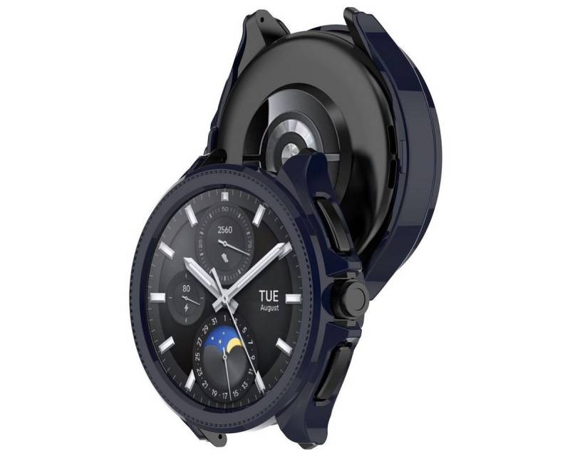 Wigento Smartwatch-Hülle Für Xiaomi Watch 2 Pro Hochwertiges Schutz PC Smart Case Gehäuse Blau von Wigento