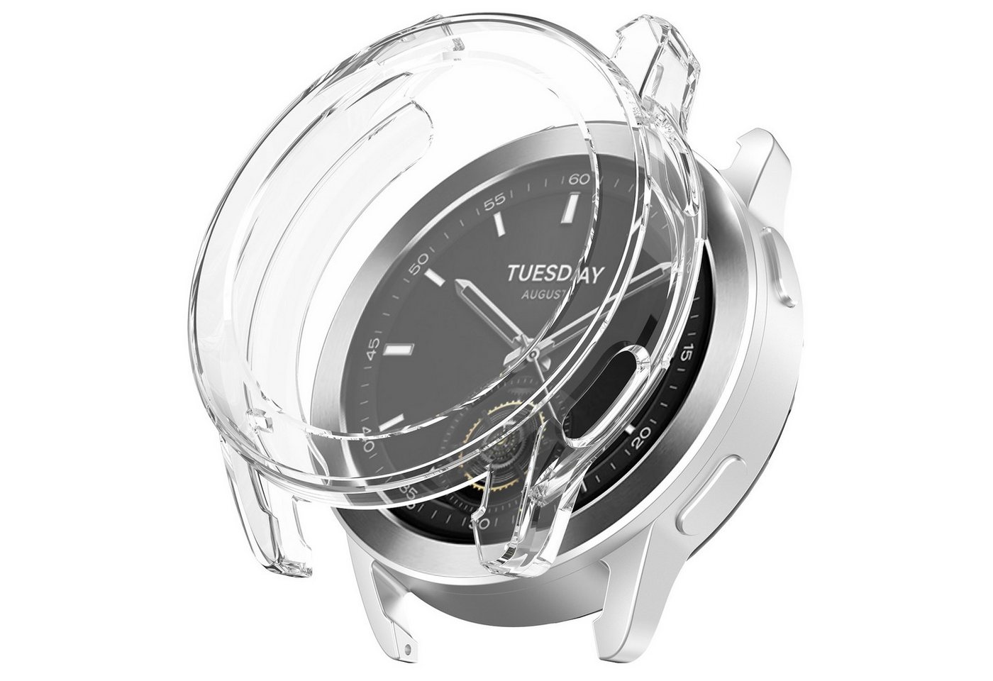 Wigento Smartwatch-Hülle Für Xiaomi Watch S3 Full Cover TPU Electroplated Watch Schutz Hülle von Wigento