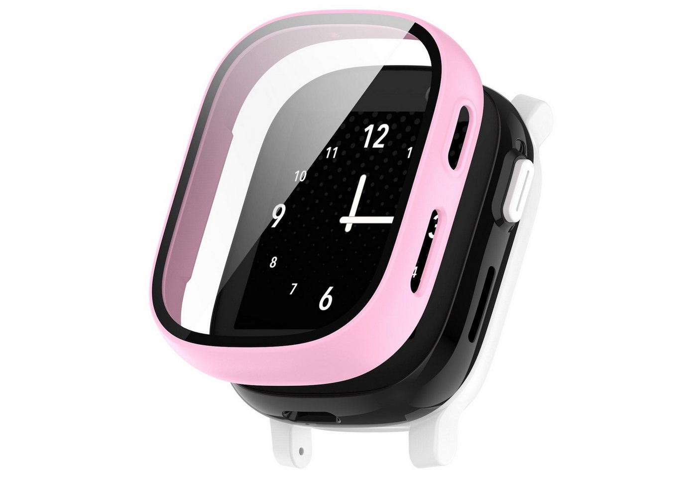 Wigento Smartwatch-Hülle Für Xplora X6 Play / X6 Children Schutz Hülle + 3D Hart Glas Rosa von Wigento