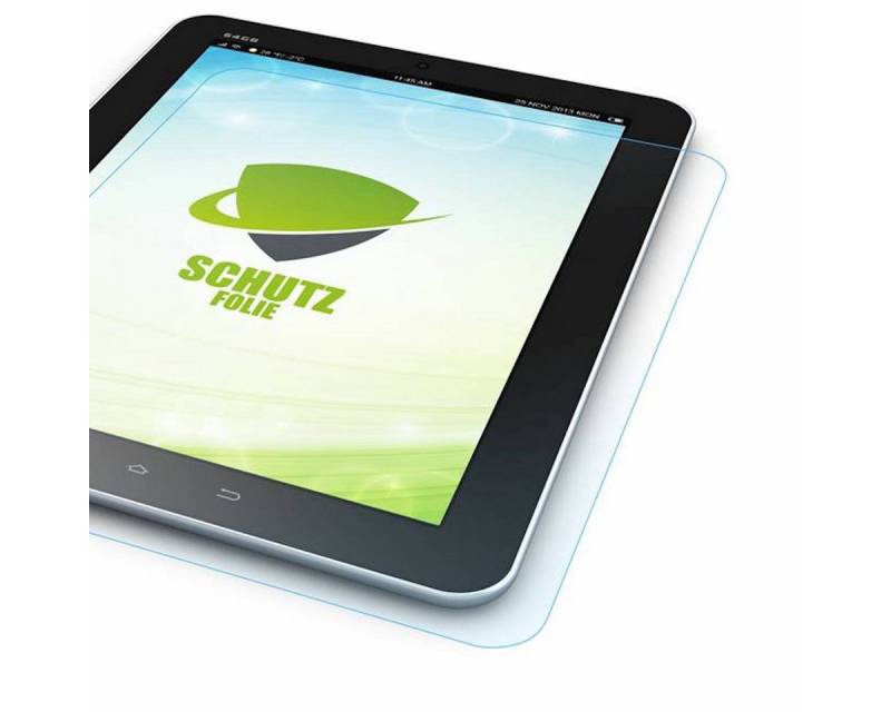Wigento Tablet-Hülle 1x HD LCD Displayschutz für Apple iPad 10.2 2020 8. Generation Schutz Folie + Poliertuch von Wigento
