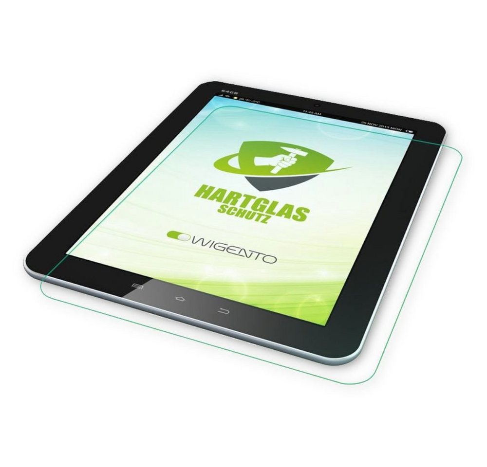 Wigento Tablet-Hülle Displayschutzfolie für Huawei MediaPad T1 8.0 + Tuch von Wigento