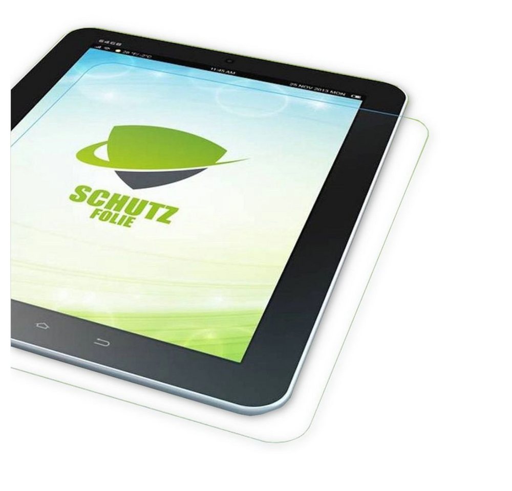 Wigento Tablet-Hülle Displayschutzfolie für Samsung Galaxy Tab 4 8.0 SM-T330 + Poliertuch von Wigento
