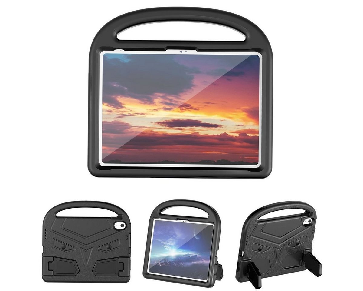 Wigento Tablet-Hülle Für Apple iPad 10.9 2022 10 Gen. aufstellbare Outdoor Hybrid Schwarz Tablet Tasche Etuis von Wigento