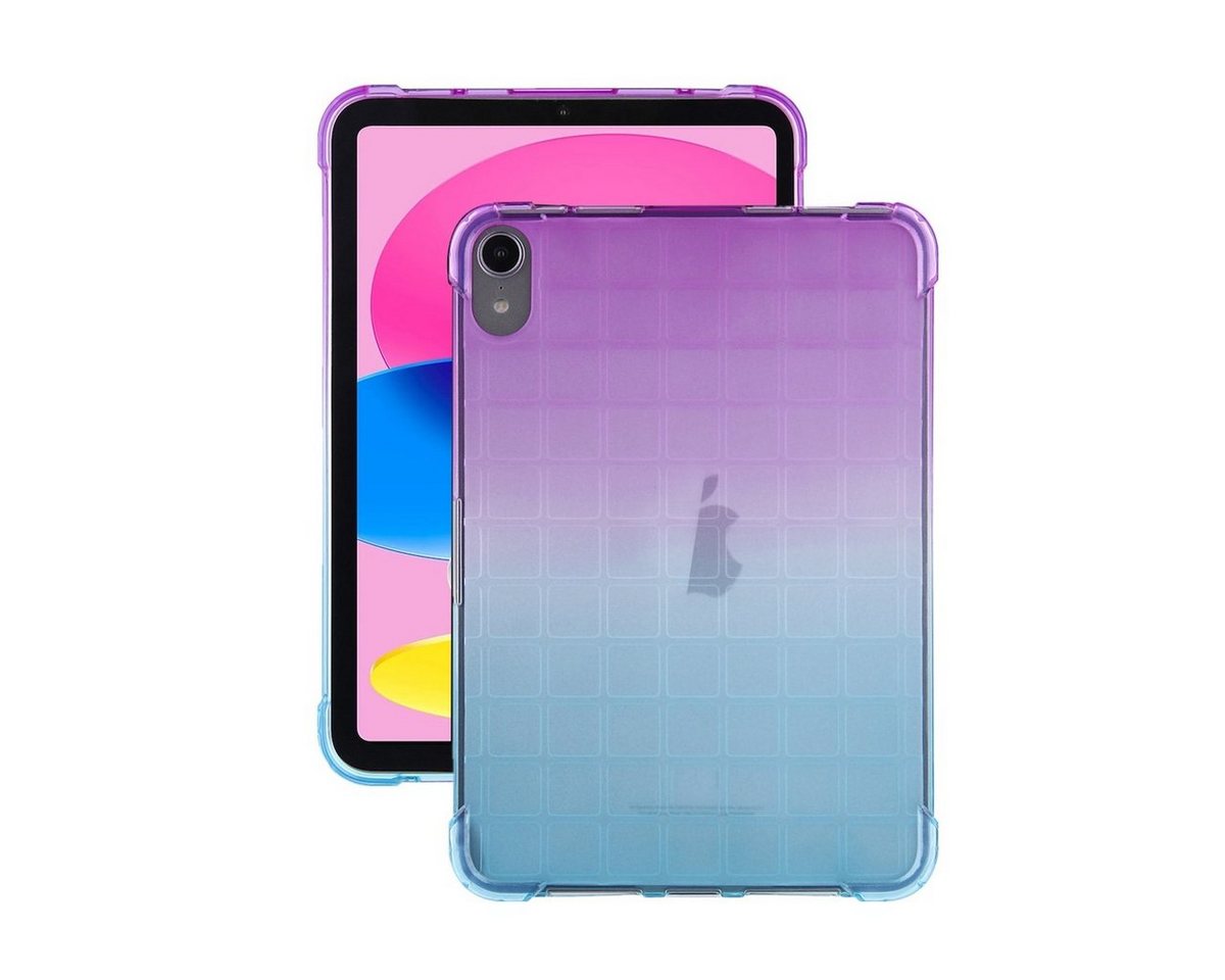 Wigento Tablet-Hülle Für Apple iPad 10th Gen 10.9 2022 Quadratische TPU Hülle Farbverlauf Wigento Tablet-Hülle Für Apple iPad 10th Gen 10.9 2022 Quadratische TPU Hülle Farbverlauf von Wigento