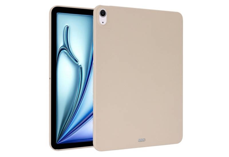 Wigento Tablet-Hülle Für Apple iPad Air 11 Zoll 2025 / 2024 TPU Silikon Hülle dünn Weiß von Wigento