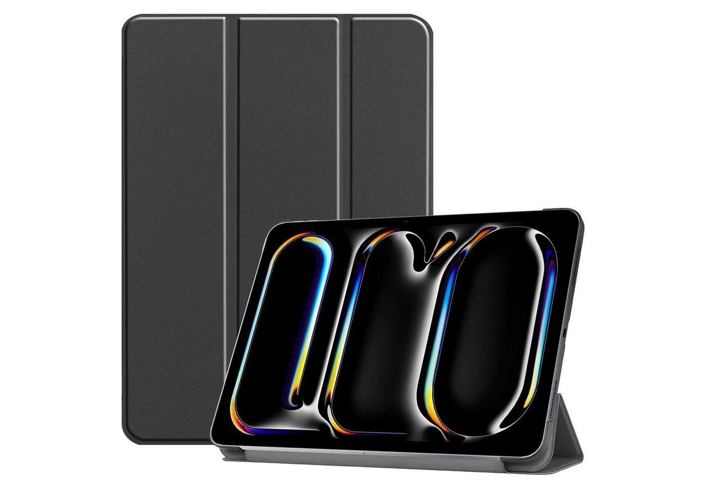 Wigento Tablet-Hülle Für Apple iPad Pro 11 2024 3folt Wake UP Smart Tasche Hülle Schwarz, TPU Schutzhülle Smart Case Cover Auto Sleep / Wake UP Wigento Tablet-Hülle Für Apple iPad Pro 11 2024 3folt Wake UP Smart Tasche Hülle Schwarz, TPU Schutzhülle Smart Case Cover Auto Sleep / Wake UP von Wigento