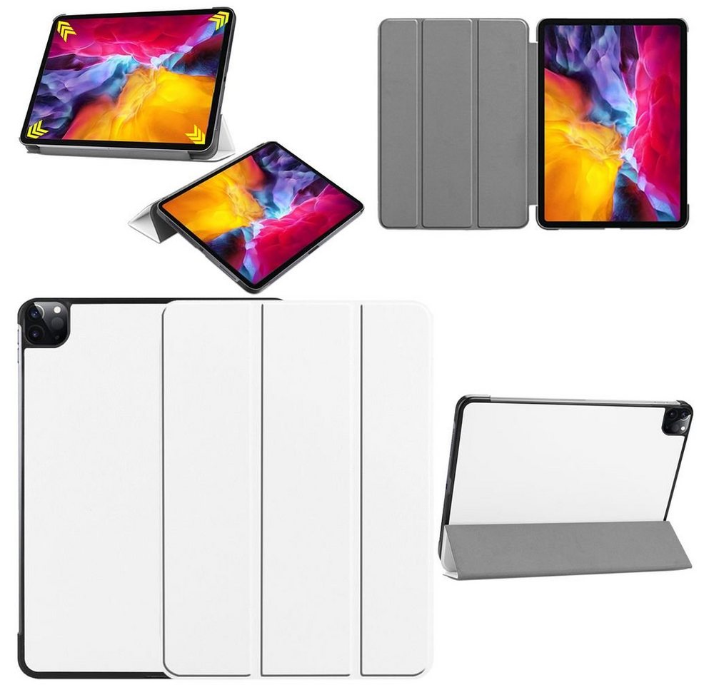 Wigento Tablet-Hülle Für Apple iPad Pro 11.0 2021/ 2022 Tablet Tasche 3 folt Wake UP Smart Cover Etuis Schutz Case von Wigento