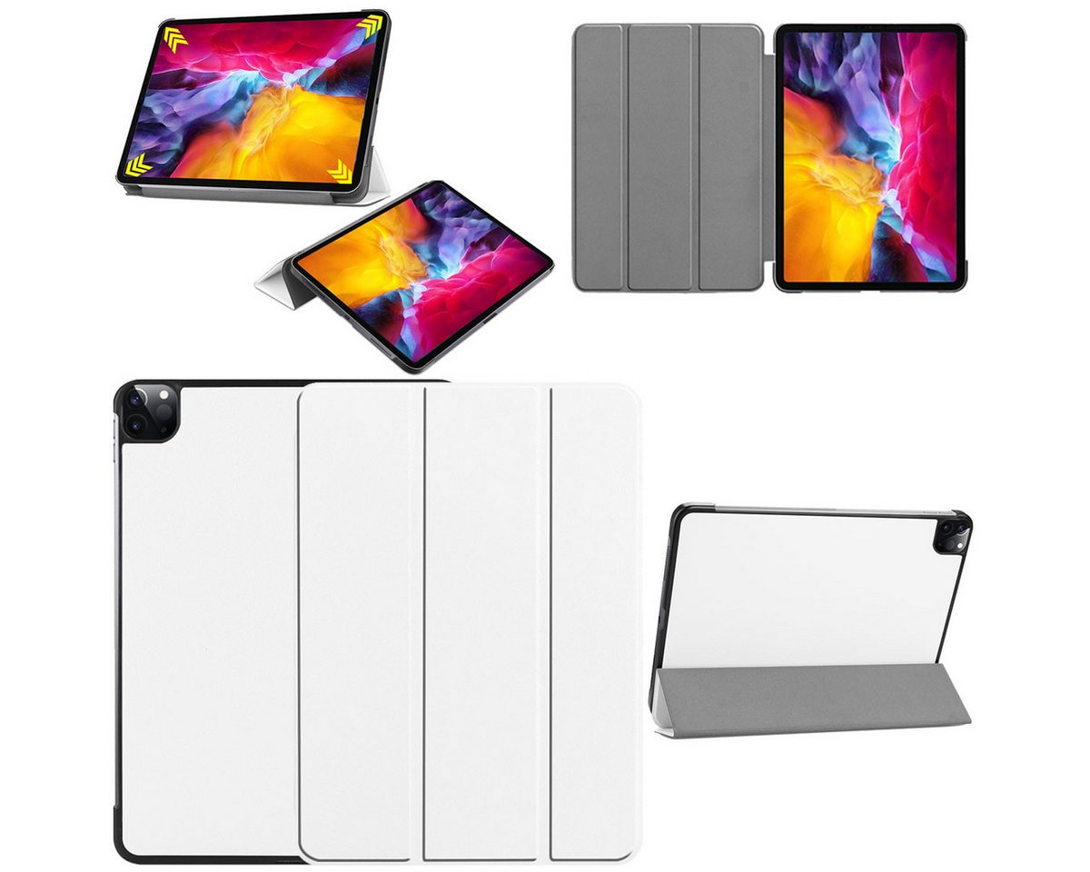 Wigento Tablet-Hülle Für Apple iPad Pro 11.0 2021/ 2022 Tablet Tasche 3 folt Wake UP Smart Cover Etuis Schutz Case von Wigento