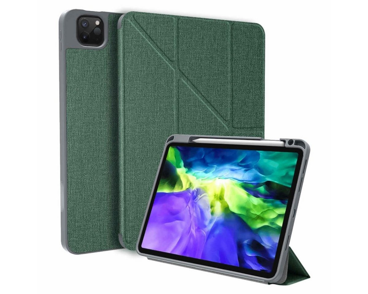 Wigento Tablet-Hülle Für Apple iPad Pro 11.0 2021 Original Mutural 3 folt Wake UP Smart Cover Tablet Tasche Etuis von Wigento