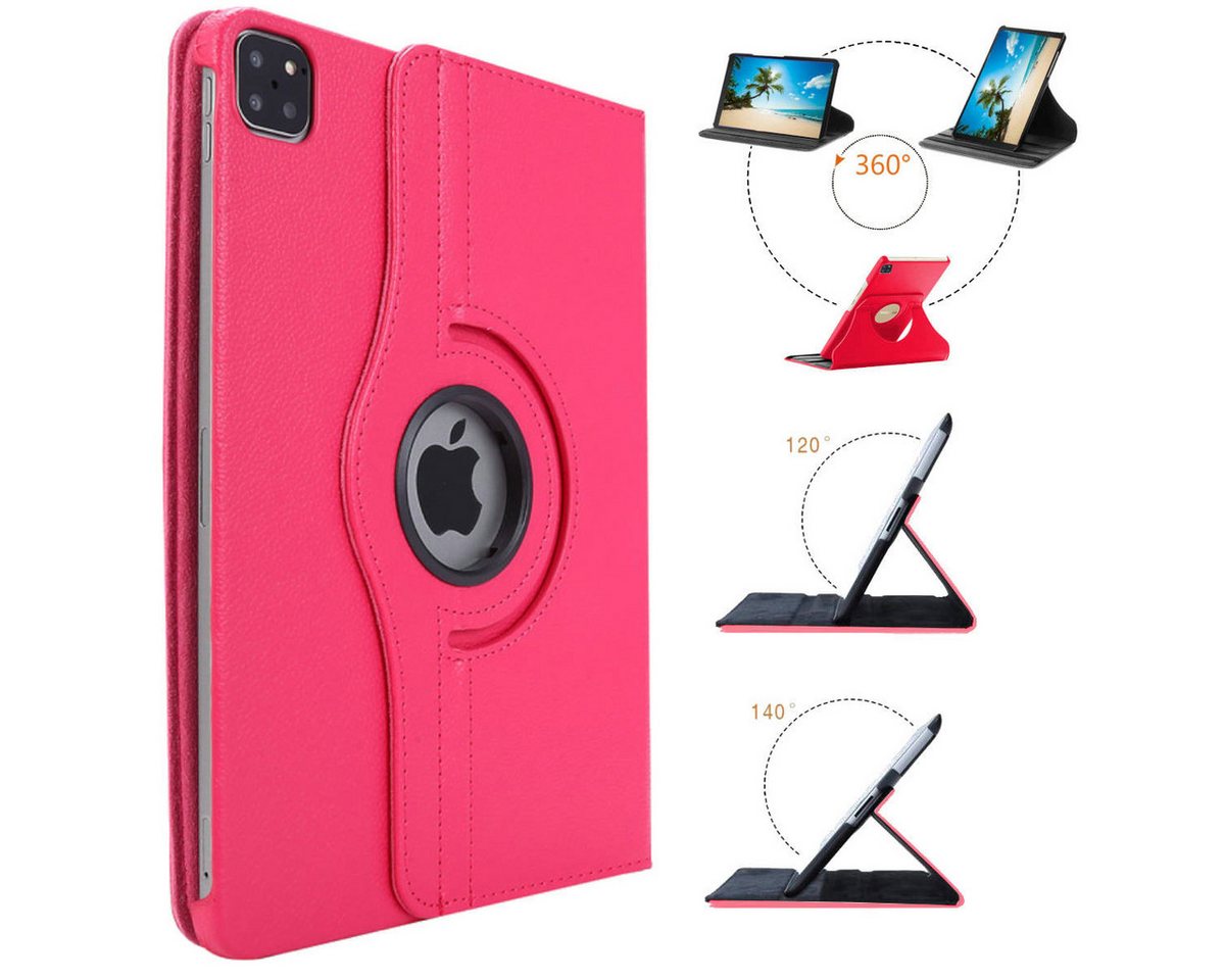 Wigento Tablet-Hülle Für Apple iPad Pro 12.9 2022 2021 2020 2018 360 Grad Rotation Tablet Tasche Hülle Case Cover Etui Schutz Neu Wigento Tablet-Hülle Für Apple iPad Pro 12.9 2022 2021 2020 2018 360 Grad Rotation Tablet Tasche Hülle Case Cover Etui Schutz Neu von Wigento