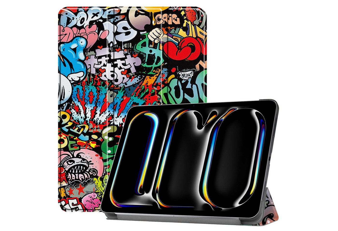 Wigento Tablet-Hülle Für Apple iPad Pro 13 2024 3folt Wake UP Smart Cover Tasche Hülle, Kunst-Leder Schutzhülle Smart Case Cover Auto Sleep / Wake UP Wigento Tablet-Hülle Für Apple iPad Pro 13 2024 3folt Wake UP Smart Cover Tasche Hülle, Kunst-Leder Schutzhülle Smart Case Cover Auto Sleep / Wake UP von Wigento