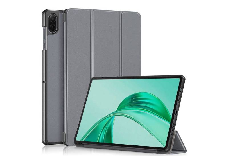 Wigento Tablet-Hülle Für Honor Pad X8a 11 Zoll 3folt Wake UP Smart Cover Tasche Hülle Grau, 3-Fach Halterung, Kratzfest, Leicht von Wigento