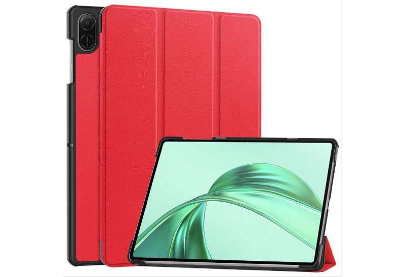 Wigento Tablet-Hülle Für Honor Pad X8a 11 Zoll 3folt Wake UP Smart Cover Tasche Hülle Rot, 3-Fach Halterung, Kratzfest, Leicht von Wigento