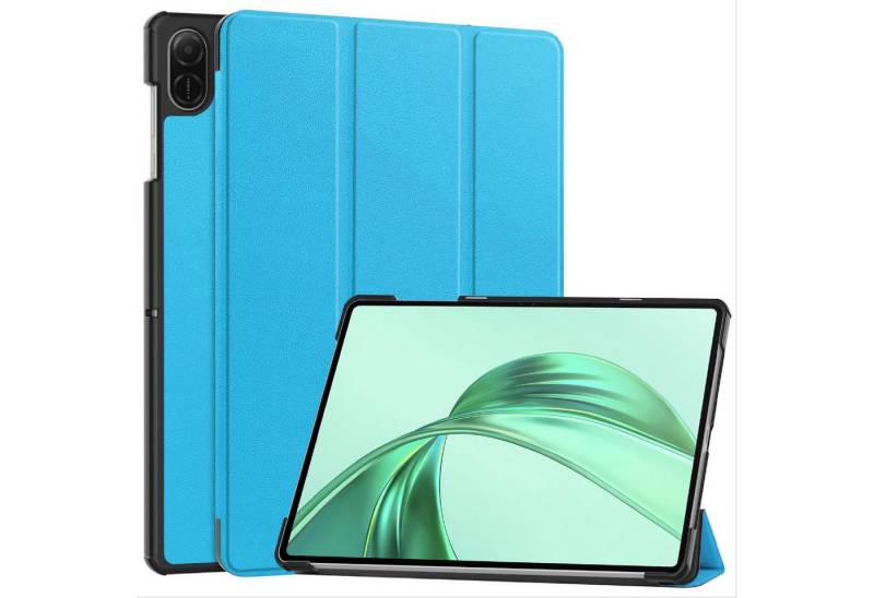 Wigento Tablet-Hülle Für Honor Pad X8a 11 Zoll 3folt Wake UP Smart Tasche Hülle Hellblau, 3-Fach Halterung, Kratzfest, Leicht von Wigento