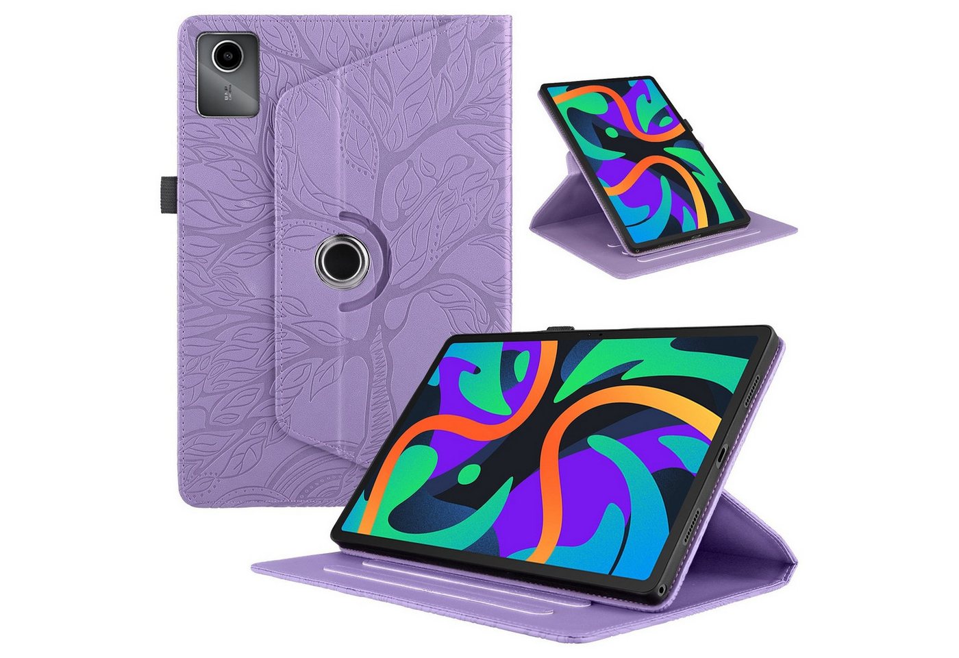 Wigento Tablet-Hülle Für Lenovo Tab M11 360 Grad Rotation Kunstleder Tasche Baum Muster Wigento Tablet-Hülle Für Lenovo Tab M11 360 Grad Rotation Kunstleder Tasche Baum Muster von Wigento