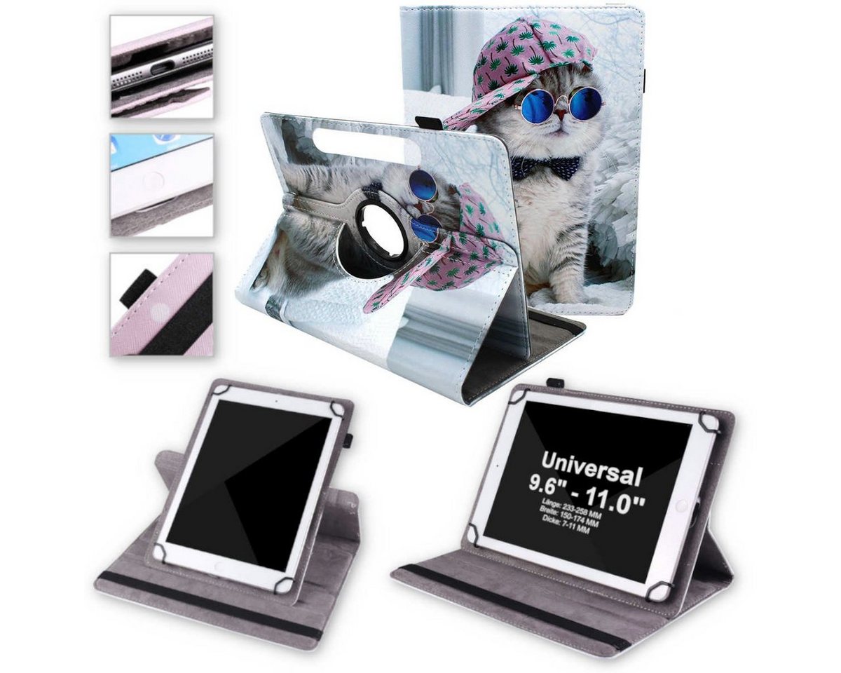 Wigento Tablet-Hülle Für Lenovo Tab M11 360 Grad Uni Motiv 9 Tablet Tasche Hülle Etuis von Wigento