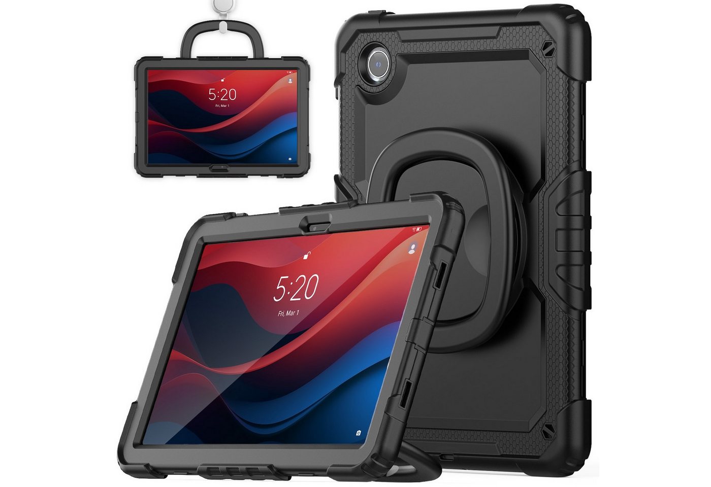 Wigento Tablet-Hülle Für Lenovo Tab M11 360 Silikon Hybrid Tasche Schultergurt Halterung Wigento Tablet-Hülle Für Lenovo Tab M11 360 Silikon Hybrid Tasche Schultergurt Halterung von Wigento