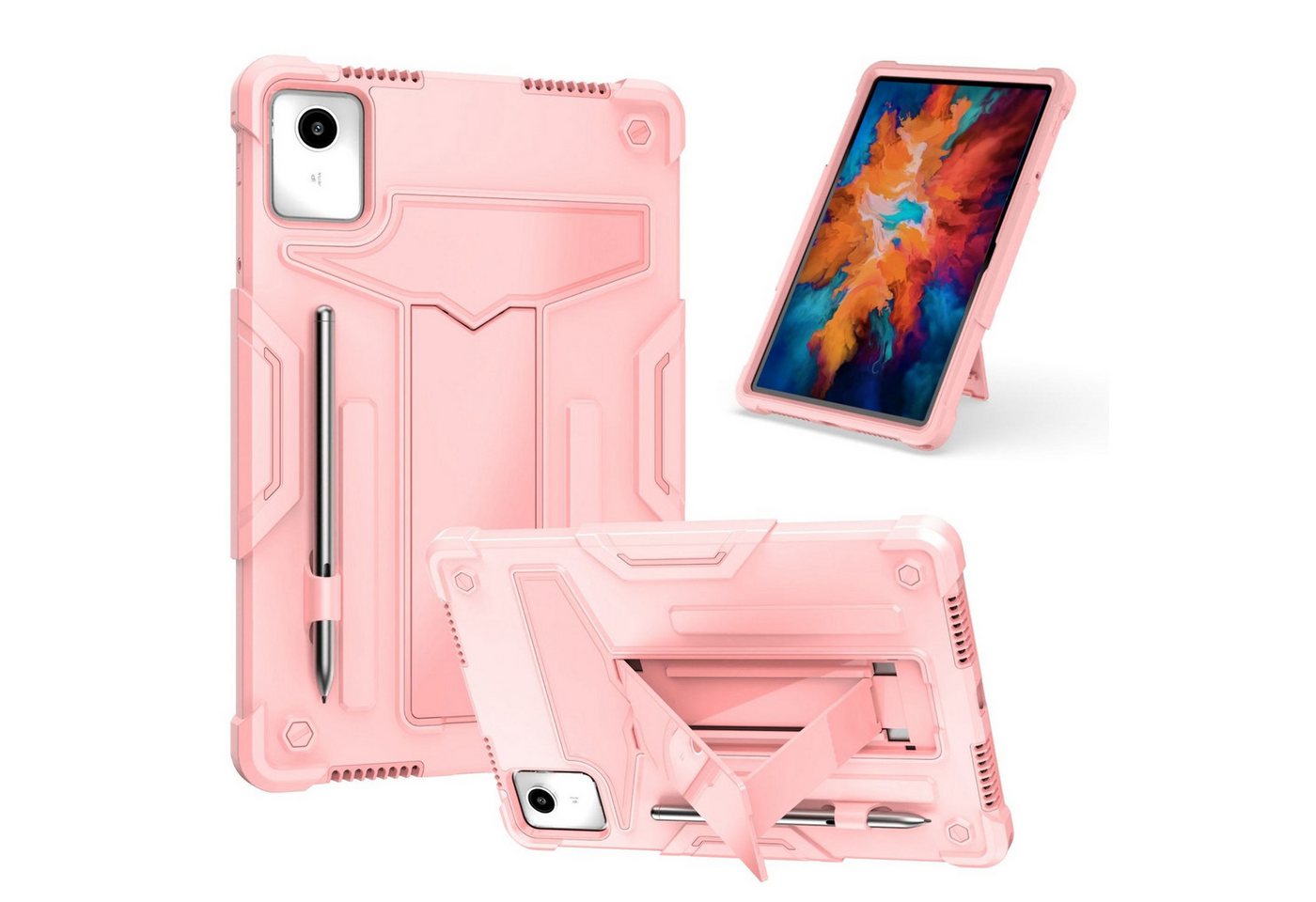 Wigento Tablet-Hülle Für Lenovo Tab M11 Silikon Hybrid Tablet Robot Design T - Halterung Wigento Tablet-Hülle Für Lenovo Tab M11 Silikon Hybrid Tablet Robot Design T - Halterung von Wigento