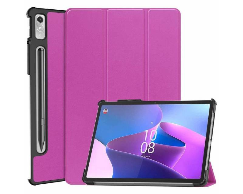 Wigento Tablet-Hülle Für Lenovo Tab P11 Pro 2. Gen 11.2 Zoll Tablet Tasche 3 folt Wake UP Smart Cover Etuis Schutz Case von Wigento