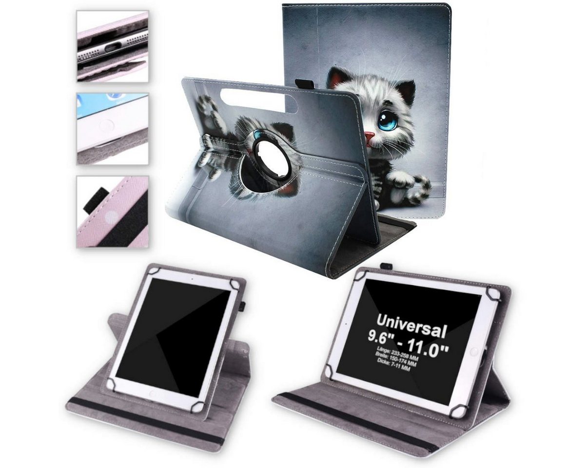 Wigento Tablet-Hülle Für Lenovo Tab Smart Paper 10.1 360 Grad Uni Motiv 10 Tasche Hülle" von Wigento