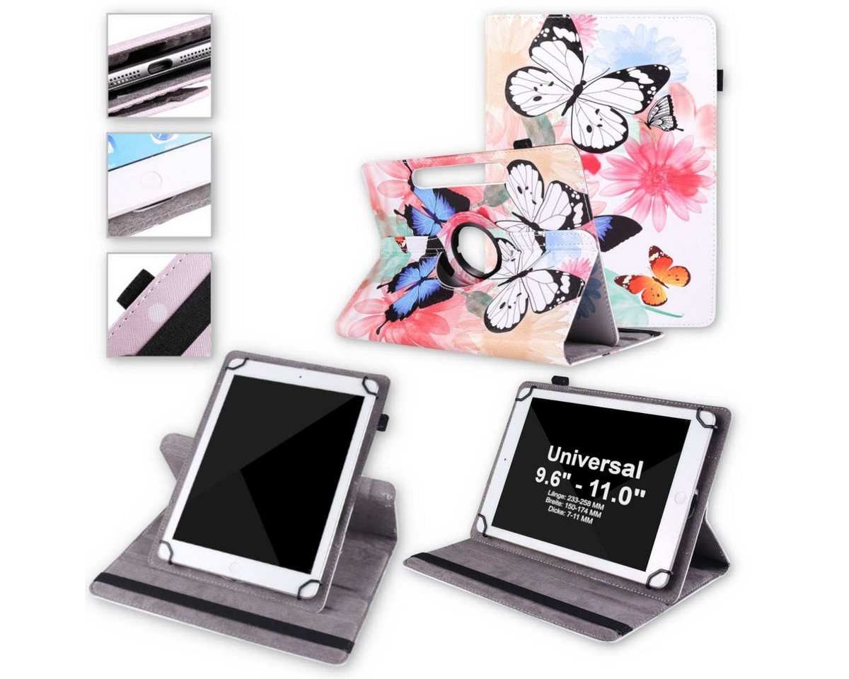 Wigento Tablet-Hülle Für Lenovo Tab Smart Paper 10.1 360 Grad Uni Motiv 3 Tasche Hülle" von Wigento